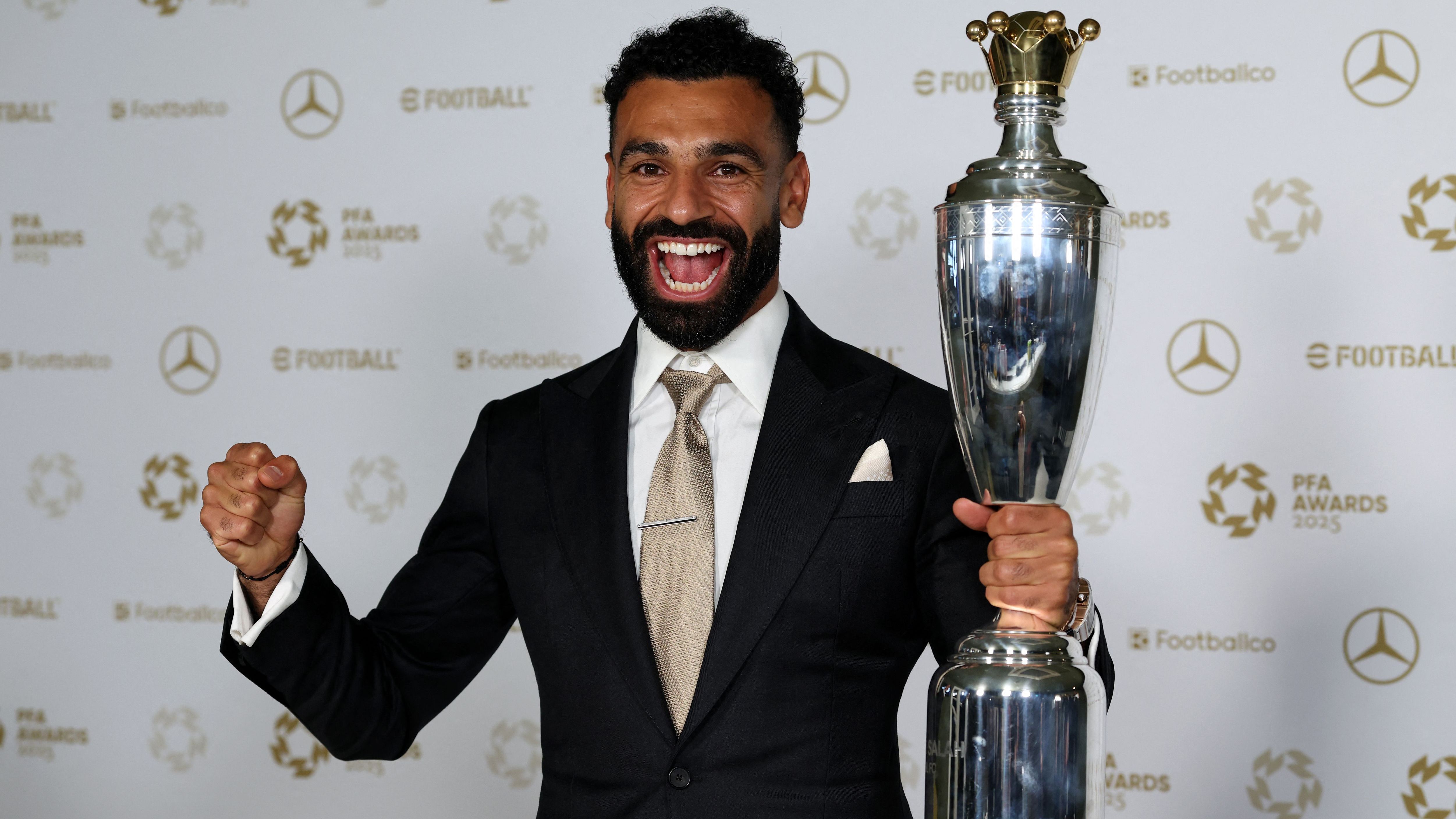 Mohamed Salah Secures Historic Third PFA Players' Player of the Year Award, Surpassing Alexander Isak and Bruno Fernandes Amid Liverpool's Premier League Success