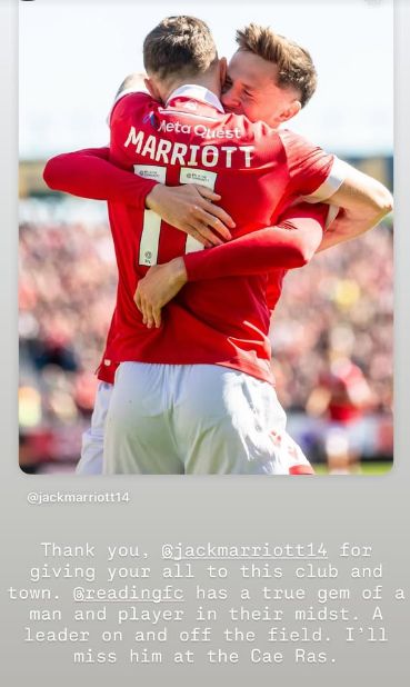 Ryan Reynolds Shares Heartfelt Tribute to ‘True Gem' Jack Marriott as Wrexham Striker Transfers to Reading