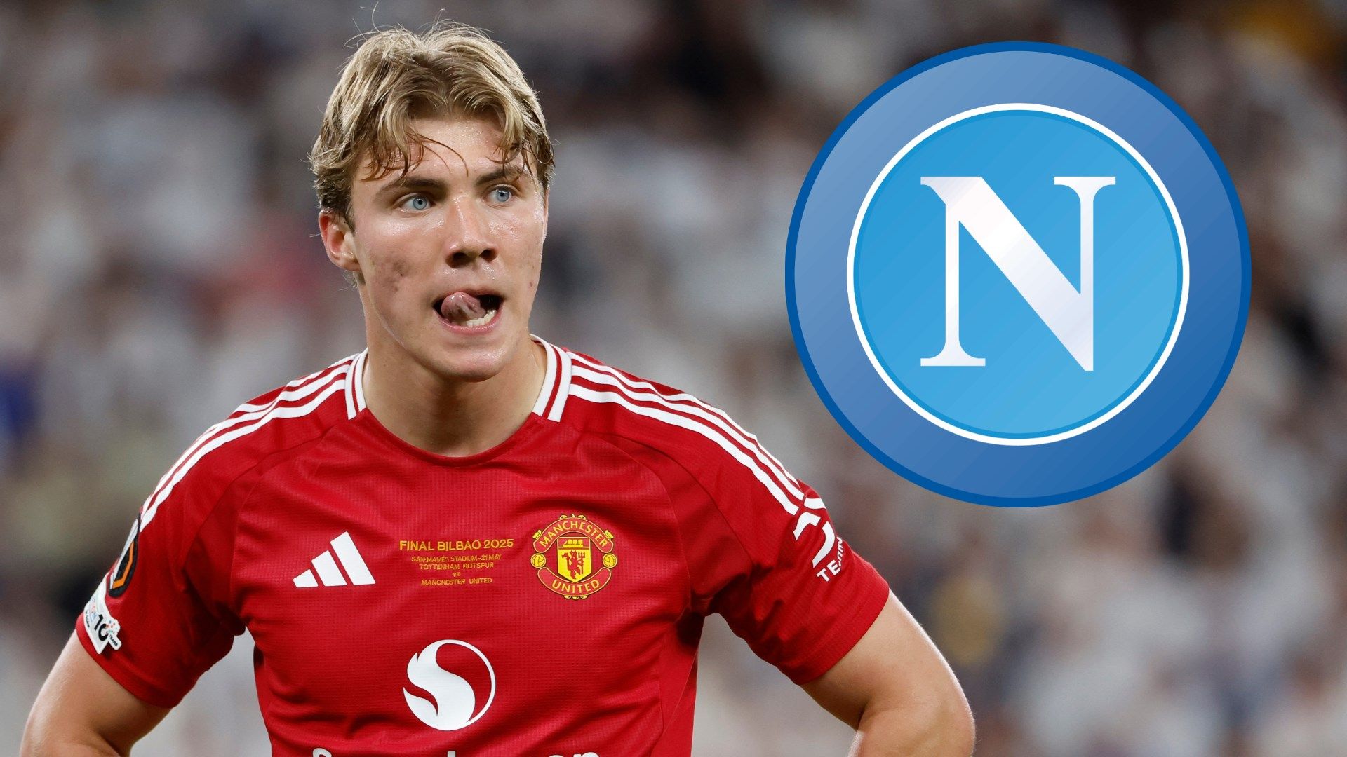 Rasmus Hojlund, listo para fichar por el Napoli y unirse a Scott McTominay, mientras el Manchester United cierra el acuerdo y espera la aprobación del delantero.