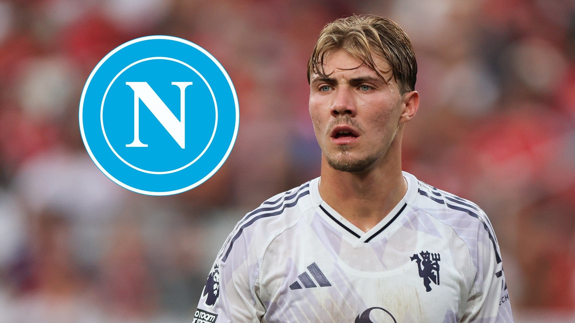 Rasmus Hojlund Receives Enthusiastic Welcome from Napoli Fans Upon Arrival in Italy for Medical Examination