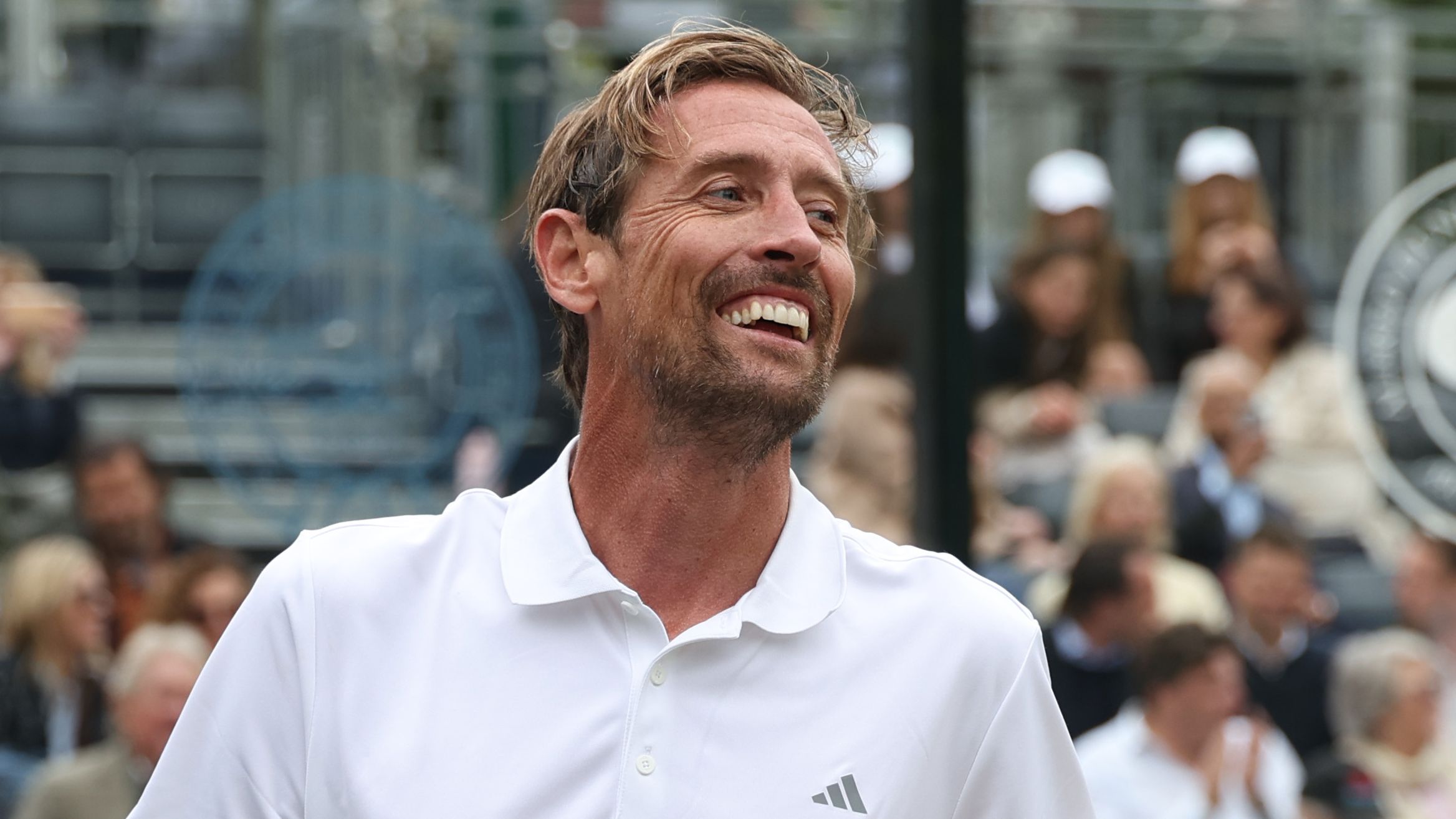 The world's tallest mascot! Peter Crouch leads out non-league side in hilarious Fantasy Football punishment