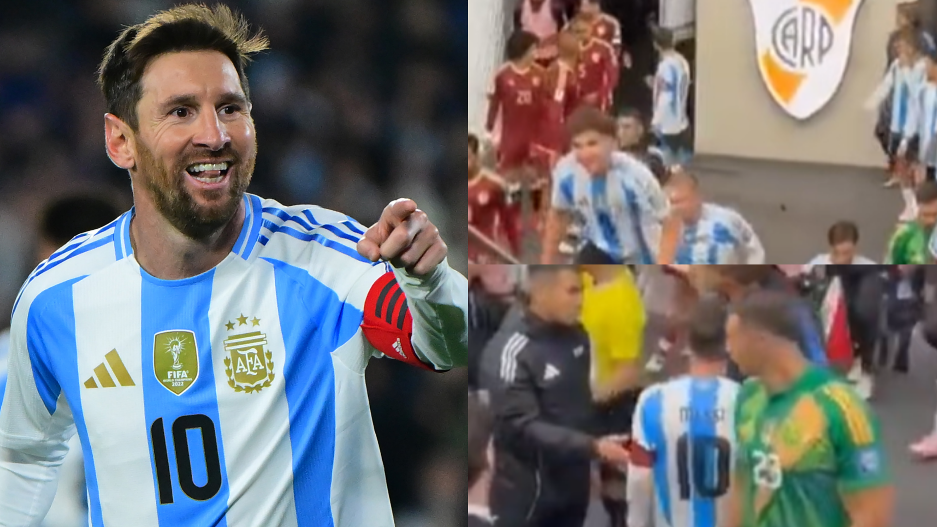 Video: Lionel Messi's Intense Tunnel Confrontation with Venezuela Opponent Before Teammates Intervene